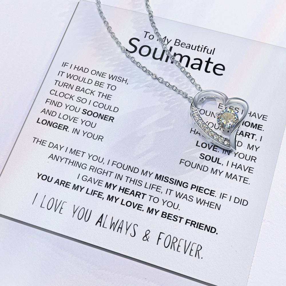 To My Beautiful Soulmate Forever Love Pendant