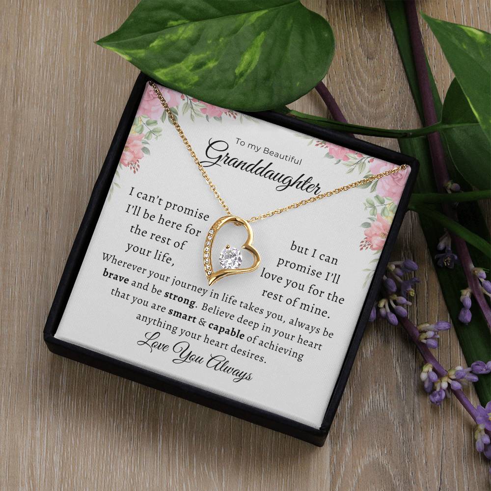 To my Beautiful Granddaughter Forever Love Pendant