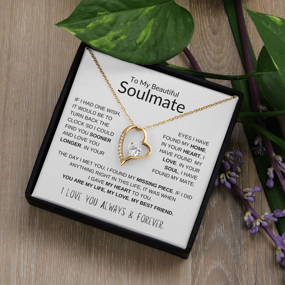 To My Beautiful Soulmate Forever Love Pendant