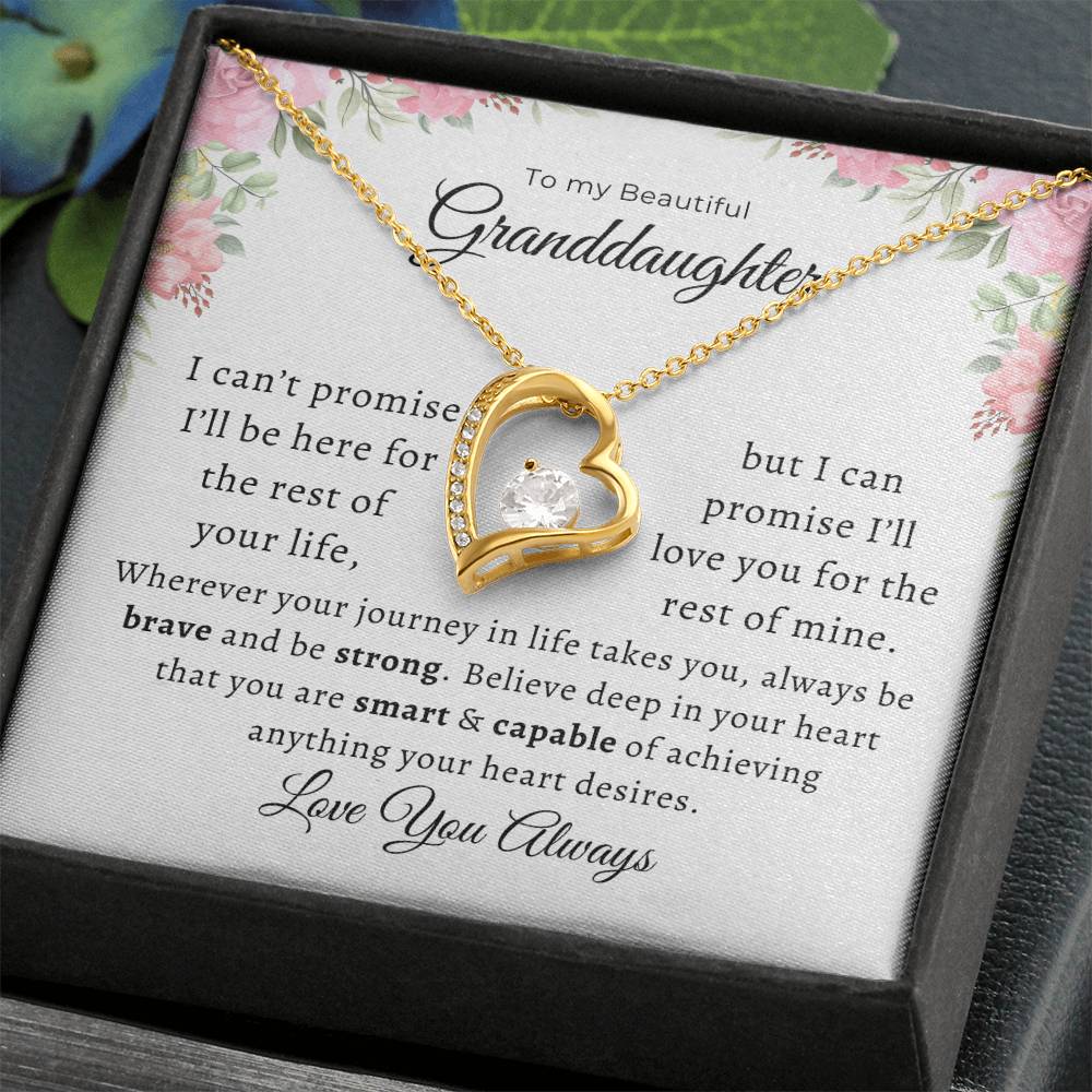 To my Beautiful Granddaughter Forever Love Pendant