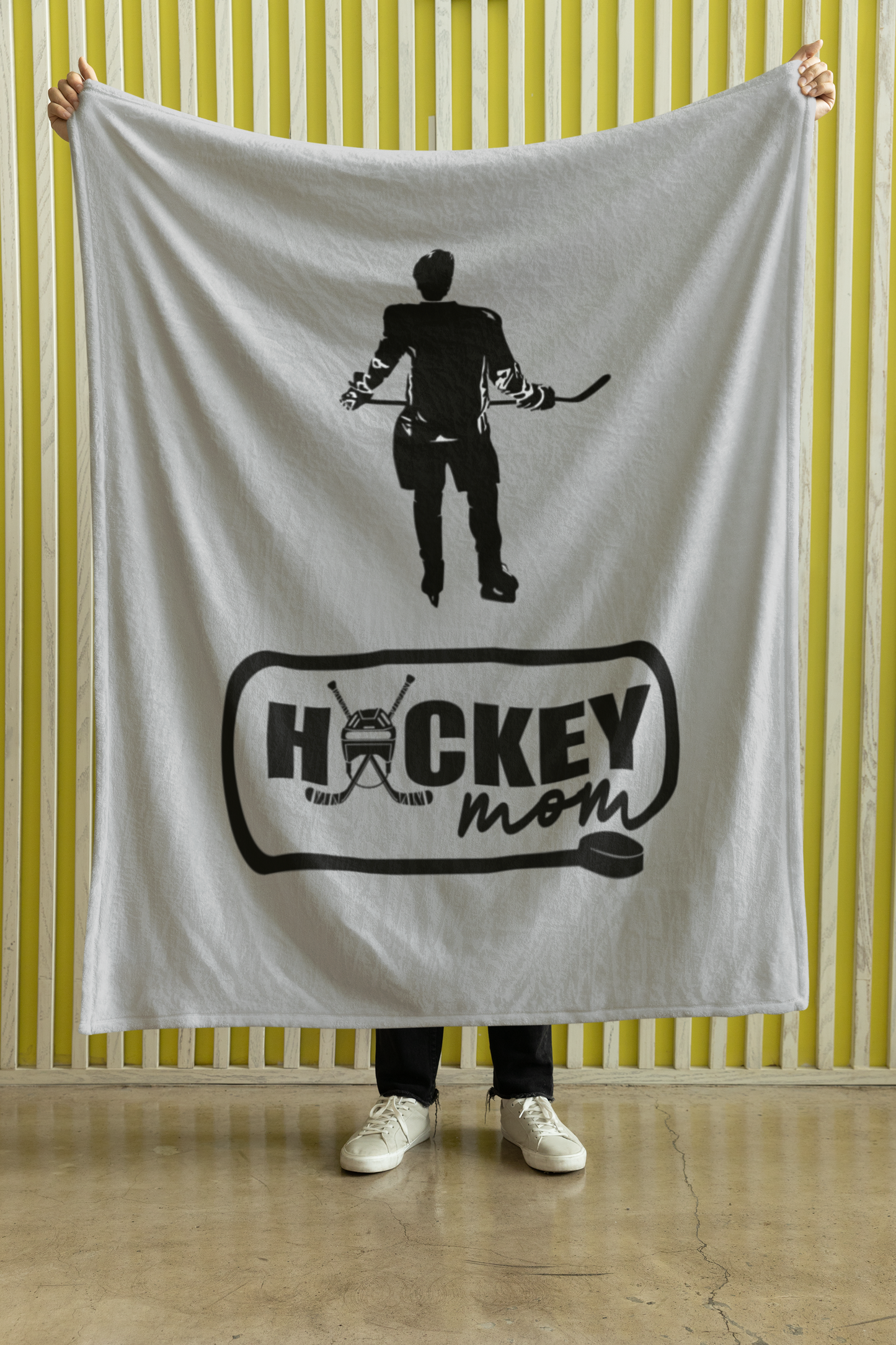 Hockey Mom Sherpa Blanket 50x60