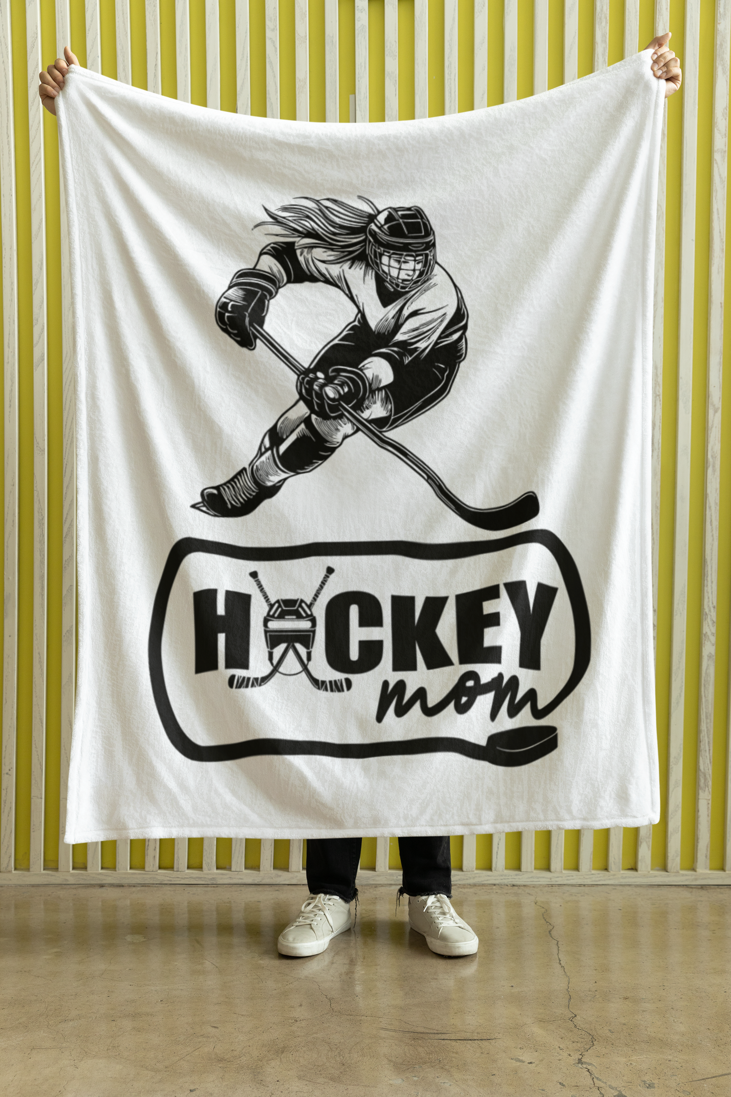 Hockey Mom  Sherpa Blanket 50x60